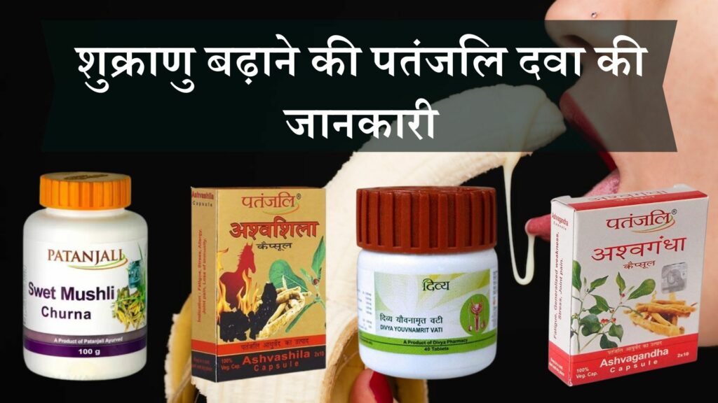 शुक्राणु बढ़ाने की पतंजलि दवा की जानकारी