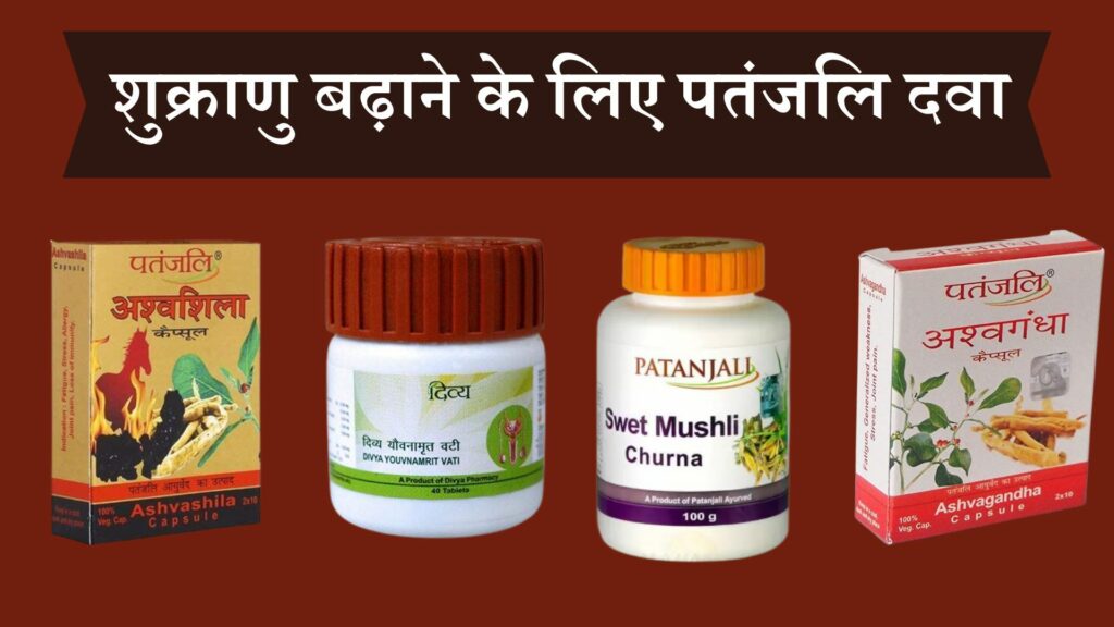 शुक्राणु बढ़ाने के लिए पतंजलि दवा